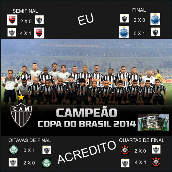 Azulejo Clube Atlético Mineiro - Copa do Brasil 2014 - Mod. 16