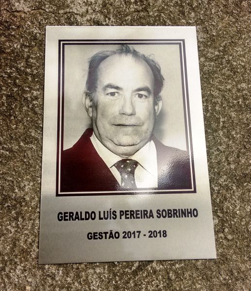 Placa 20x30 cm em Inox com Foto